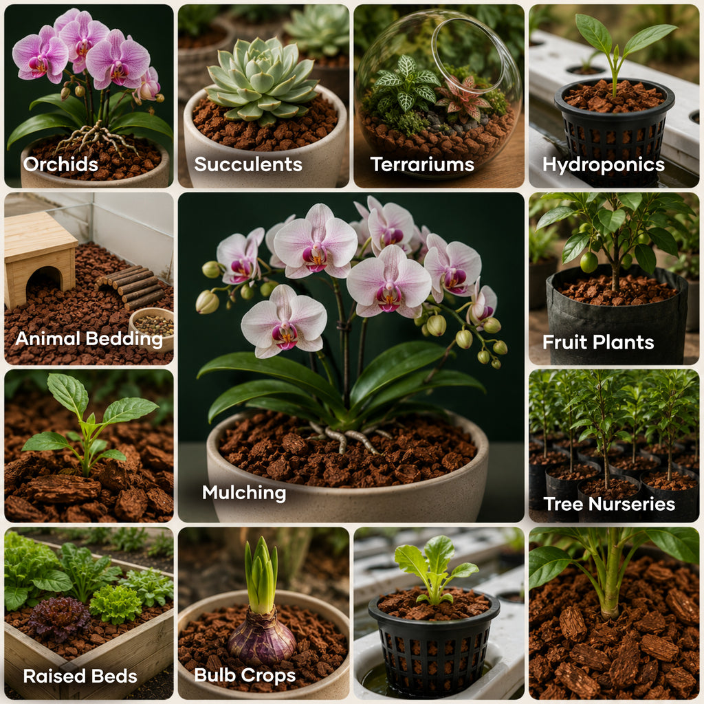 Best uses for Kokkonut coco chips: orchids, aroids, succulents, mulch, reptile bedding