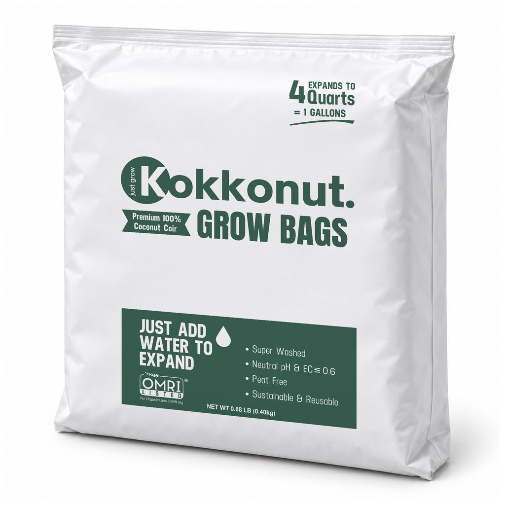 Kokkonut pre-filled coco coir grow bag, 1 gallon