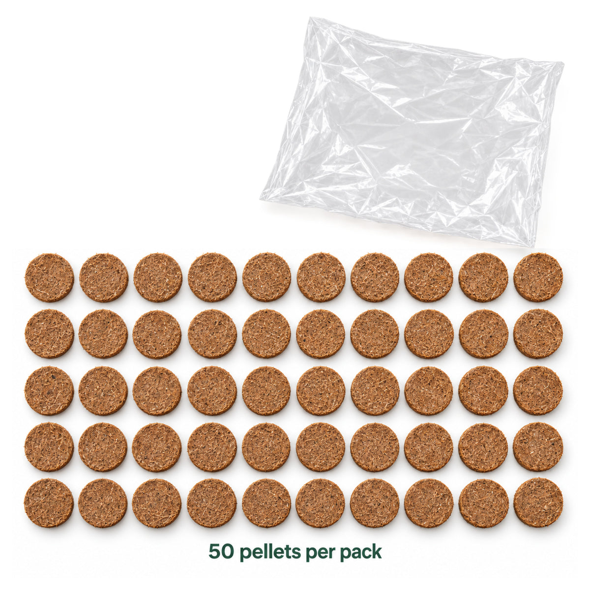 Pack of 50 Kokkonut 30 mm coir pellets